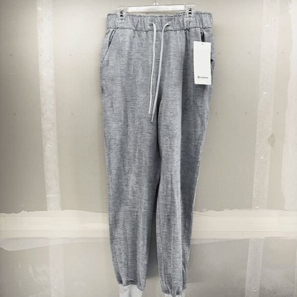 Lululemon Stretch High Rise Jogger Pants Womens 6 New Sweatpants Gray Baggy - Picture 1 of 9